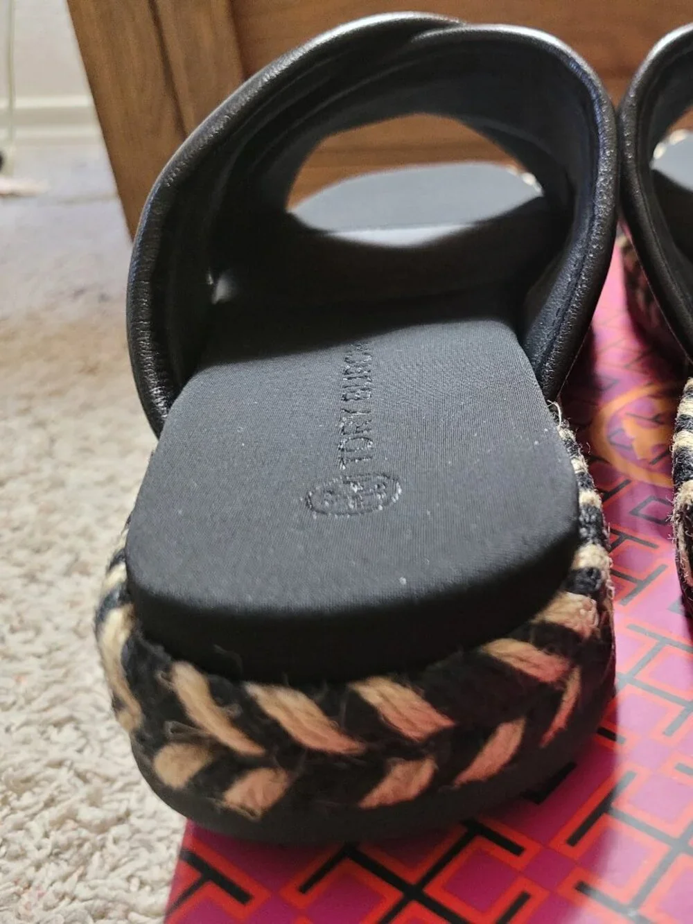 NIB Tory Burch Crisscross Espadrille Slide - 9